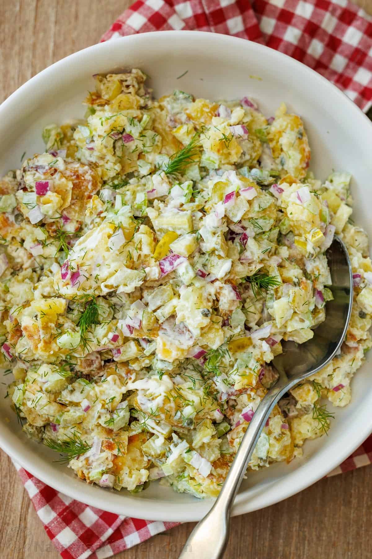 Smashed Potato Salad Recipe (VIDEO)