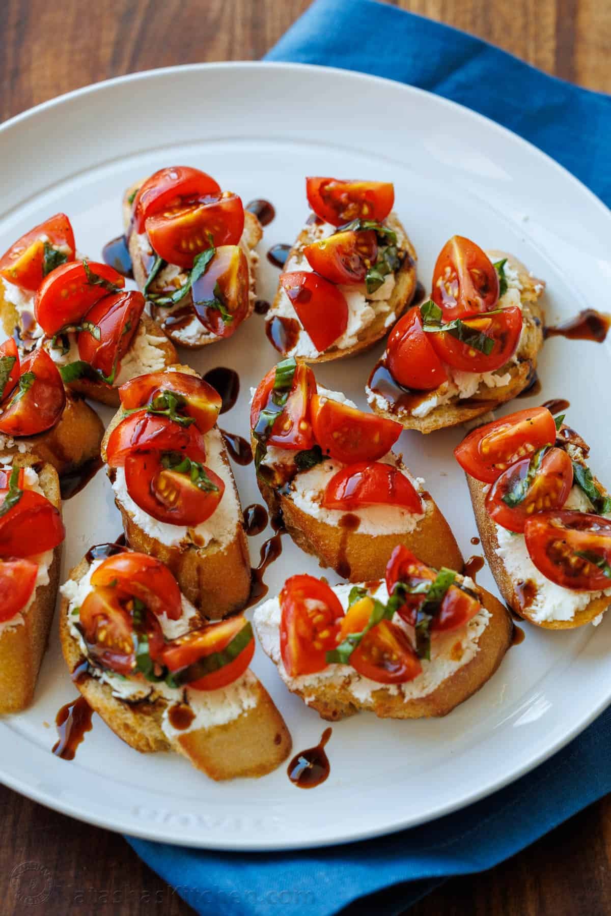 Tomato Goat Cheese Crostini – NatashasKitchen.com