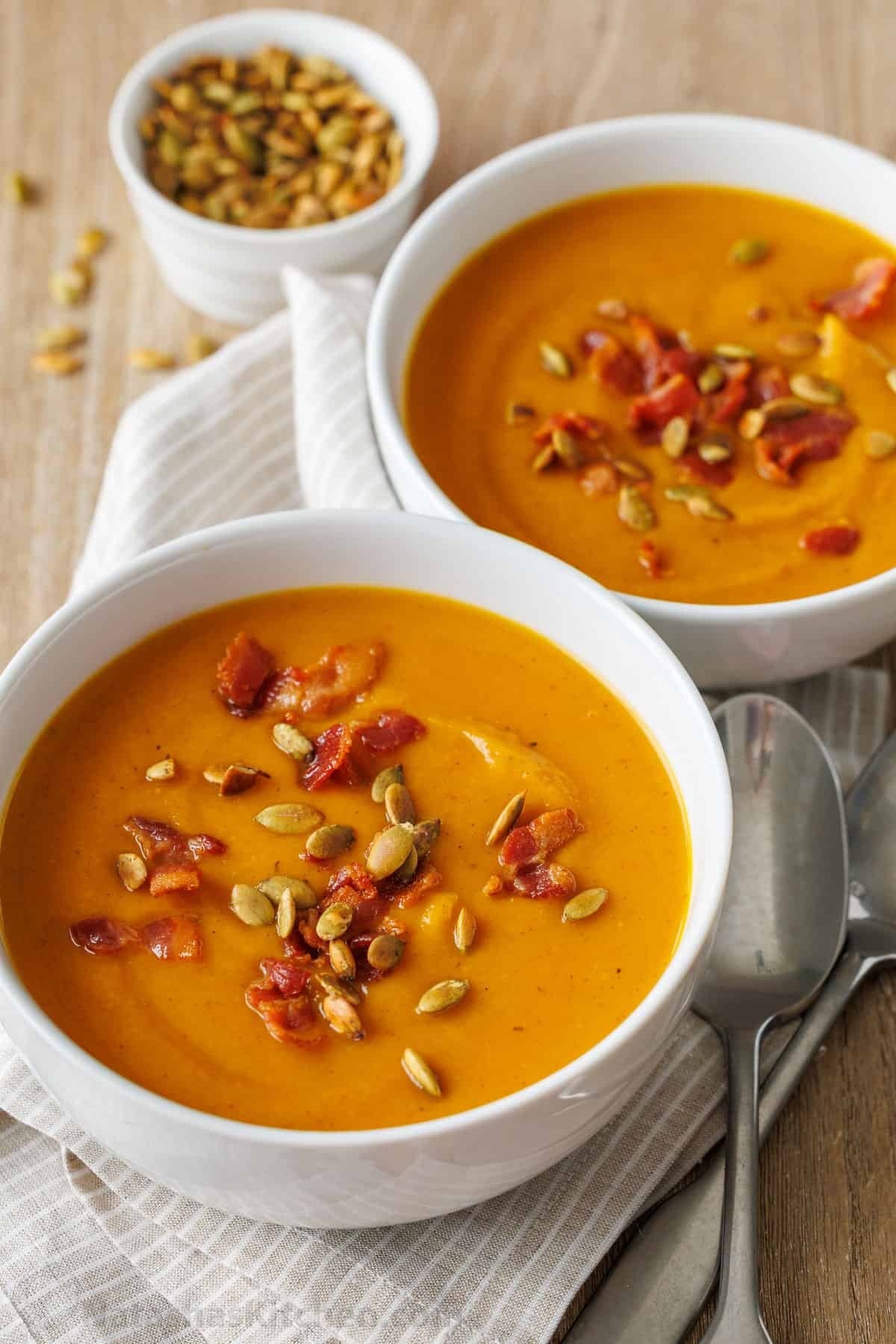 Roasted Pumpkin Soup Recipe – NatashasKitchen.com